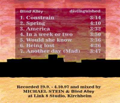 1. CD: 'distinguished' vom Oktober '97
